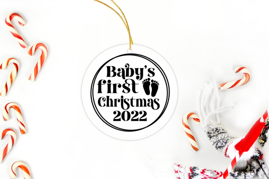 Baby’s first Christmas ornament